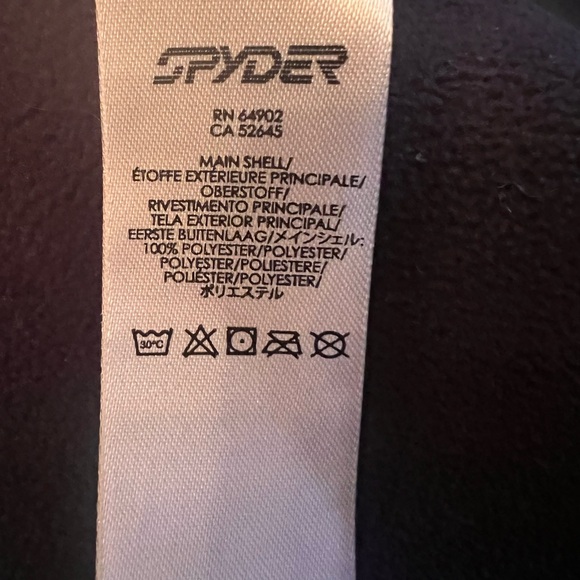 Spyder Black and red Mens size small zip up jacket - Picture 7 of 7